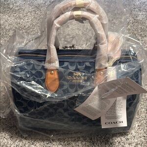 Coach Blue Signature Handbag